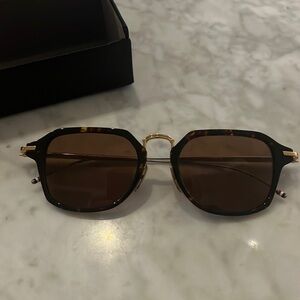 Thom Brown Tortoise and gold Sunglasses Excellent condition
